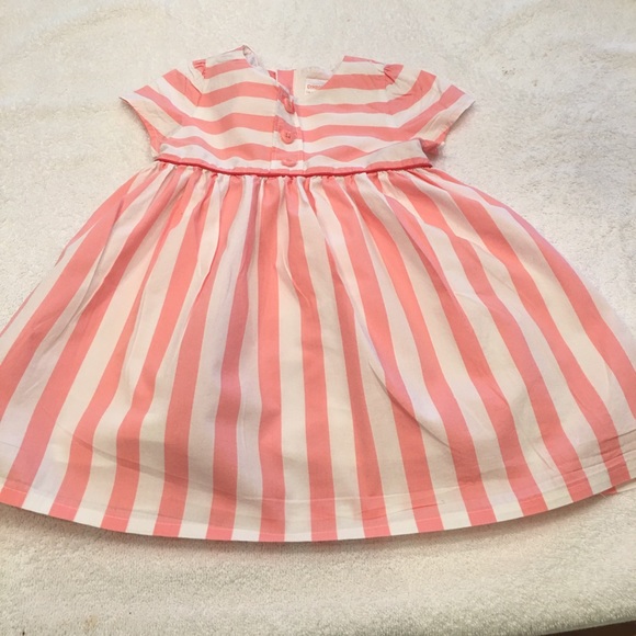 Gymboree babydoll dress size 18-24 pink white